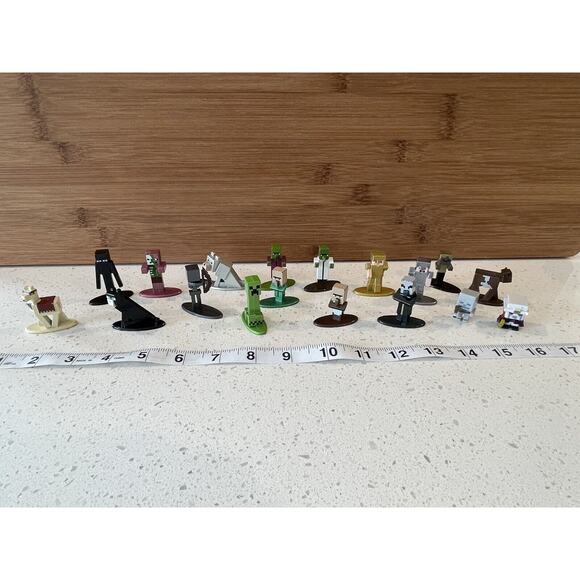 Minecraft Nano Metalfigs Diecast Figure Jada Toys Lot Of 16‎ - Picture 1 of 15
